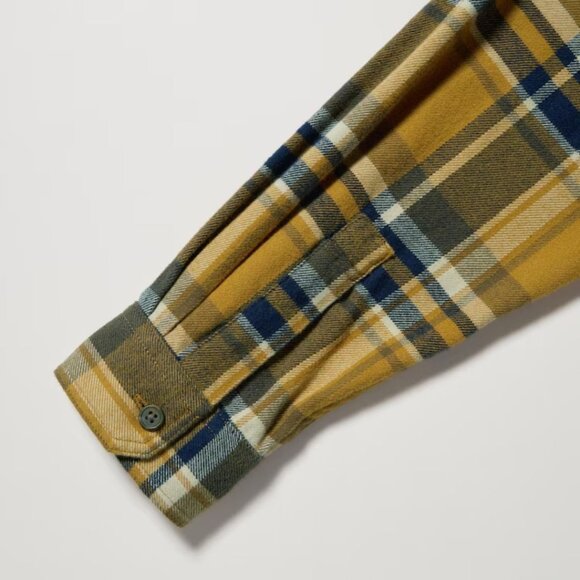 Uniqulo Flannel Checked Long Sleeve Shirt Size M - Picture 2 of 9